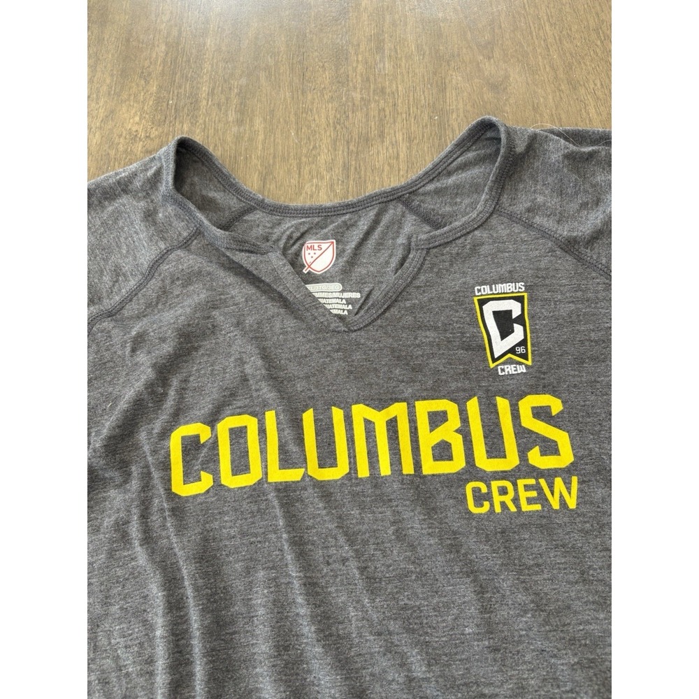 Columbus Crew Womens Shirt Size 4XL MLS Soccer NWOT Gray Vneck Tshirt